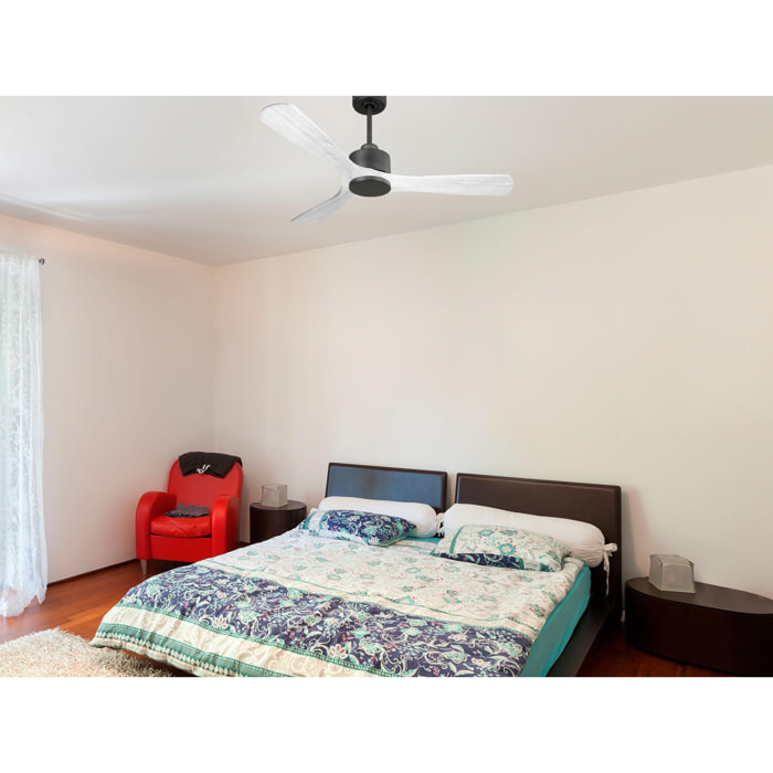 Ventilador de techo Reversible Termostato Wifi Motor DC Techos Inclinados Mando a Distancia Hypersilence Memoria NusaD132C0365206 PURLINE