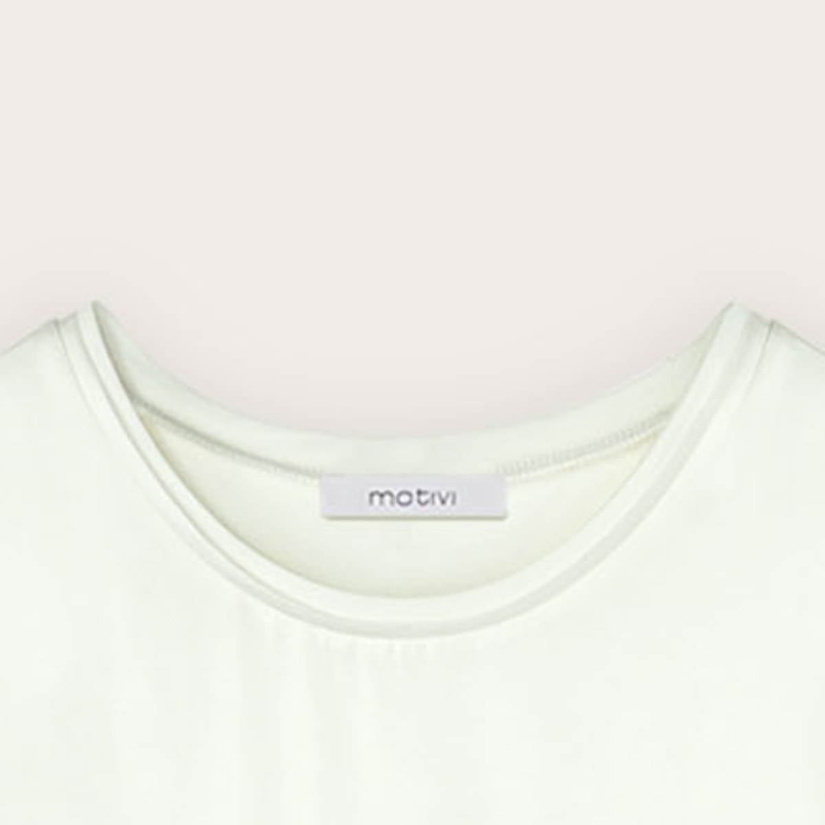 Motivi - T-shirt bimaterica - Bianco