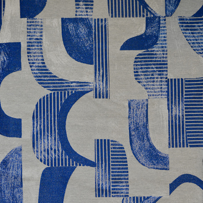 Tissus d'ameublement à motifs indigo - Bleu