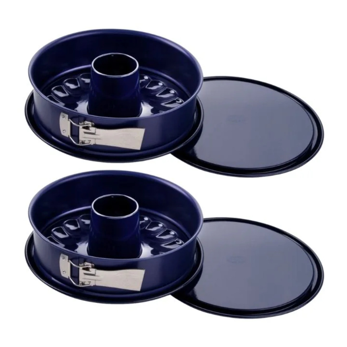Lot de 2 moules à manqué à charnière avec fond à savarin 26 cm Dr Oetker Back Liebe