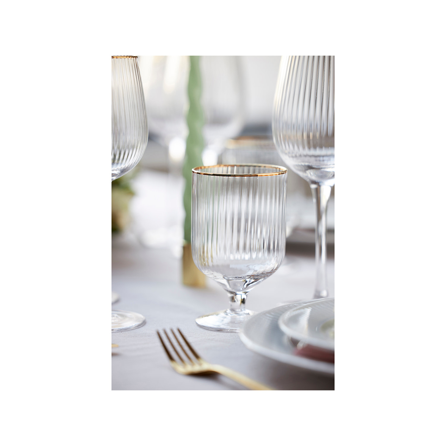 Set de 4 verres Palermo Gold 30 cl