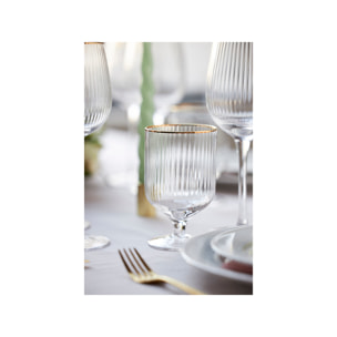 Set de 4 verres Palermo Gold 30 cl