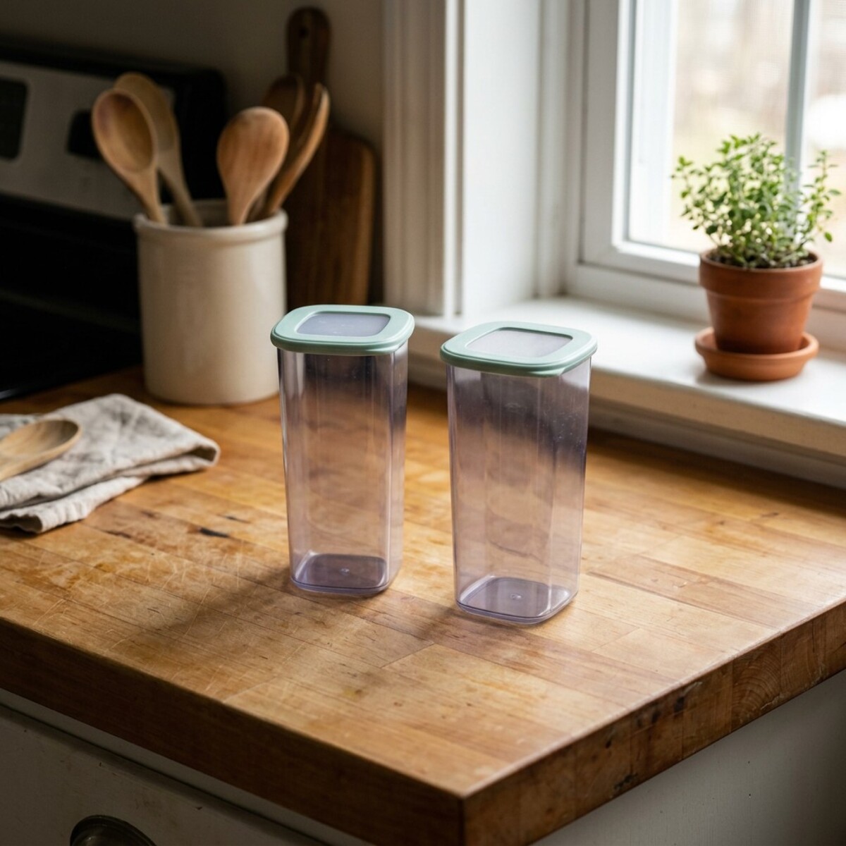 Lot de 2 Boîtes à Provisions Fackelmann Storage