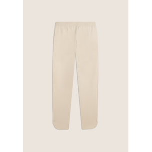 Pantaloni 7/8 con Fondo Stondato e Vita Sagomata