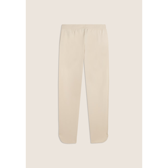 Pantaloni 7/8 con Fondo Stondato e Vita Sagomata