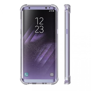 Coque compatible avec Samsung Galaxy S8 Plus ANTI CHOCS silicone transparente avec bords renforcés