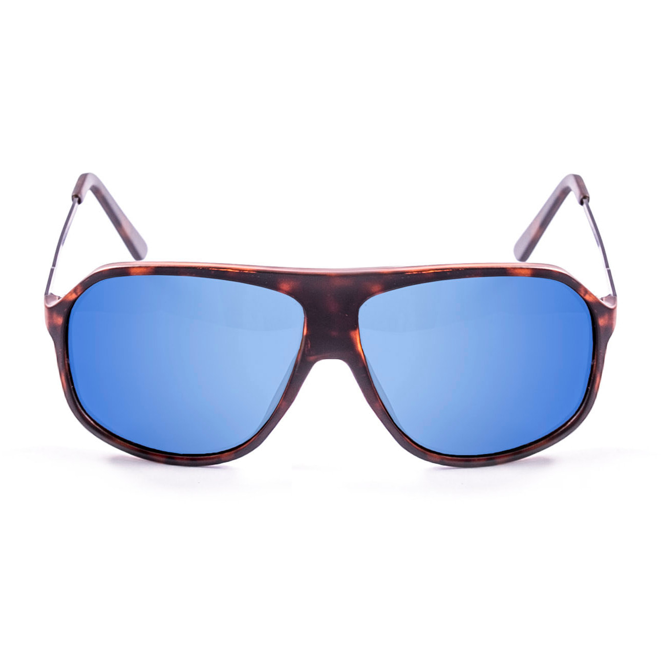 Occhiali da sole OCEAN BAY - montatura opaca light tartarugata marrone e blu