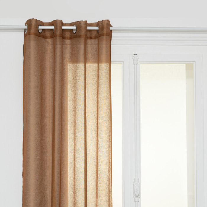 Voilage "Moly" 135x240cm cannelle