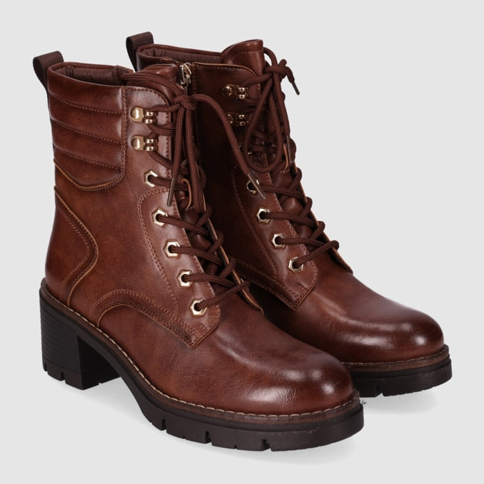 Botines - Marron - Tacón: 5 cm