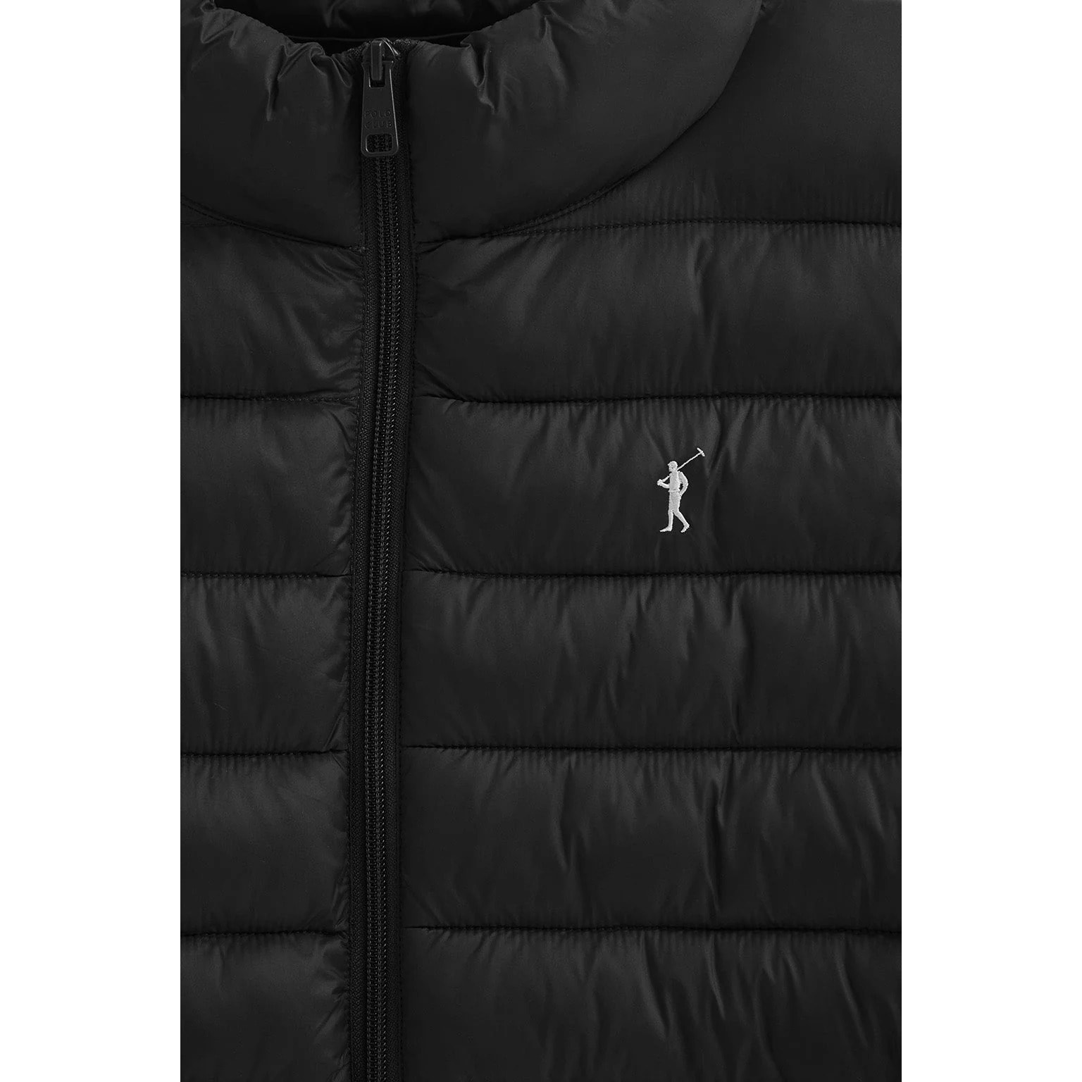 Giacca Chuck Embroidery nera con logo Rigby Go