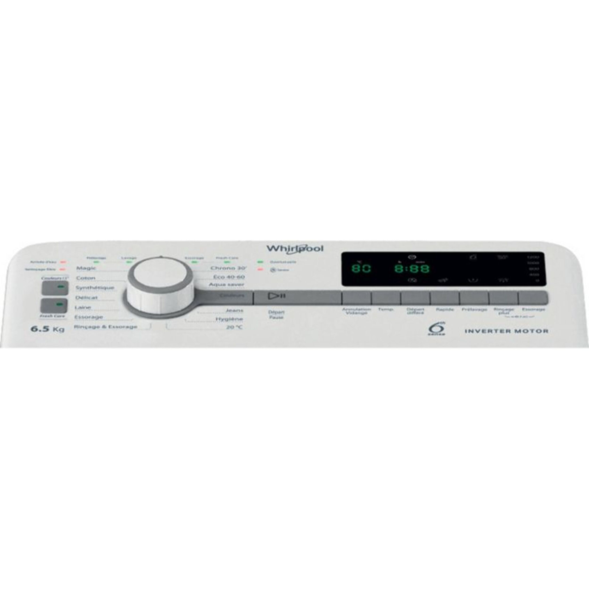 Lave linge top WHIRLPOOL TDLR65261FR