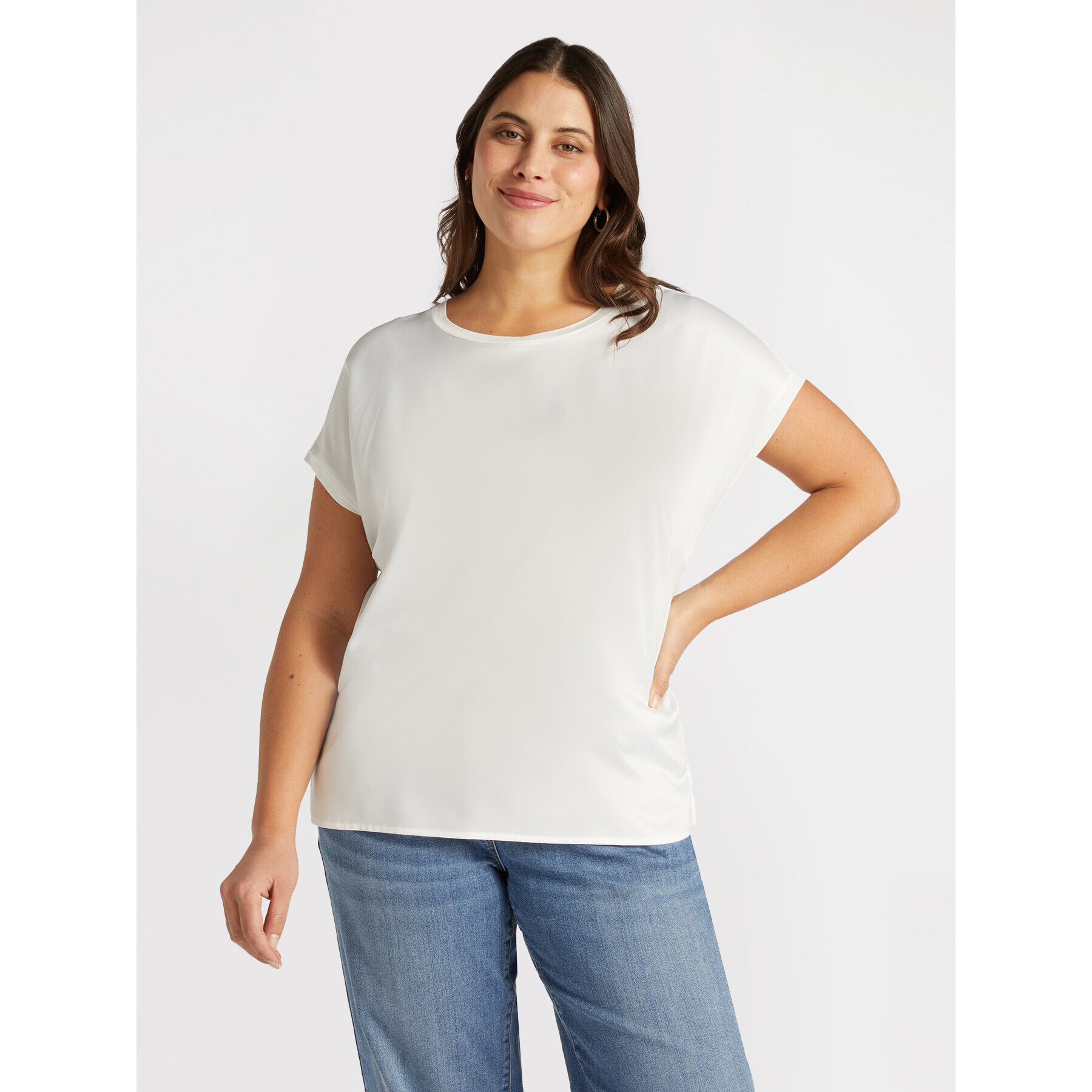 Fiorella Rubino - Blusa de raso - Blanco