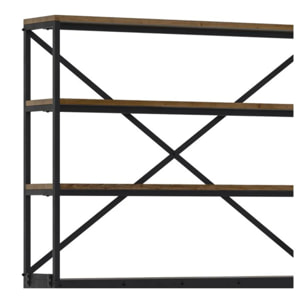 Bibliothèque 160 cm en bois et métal - Goa