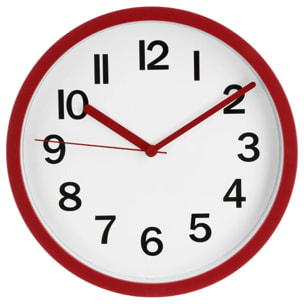 Horloge Rouge en plastique D22