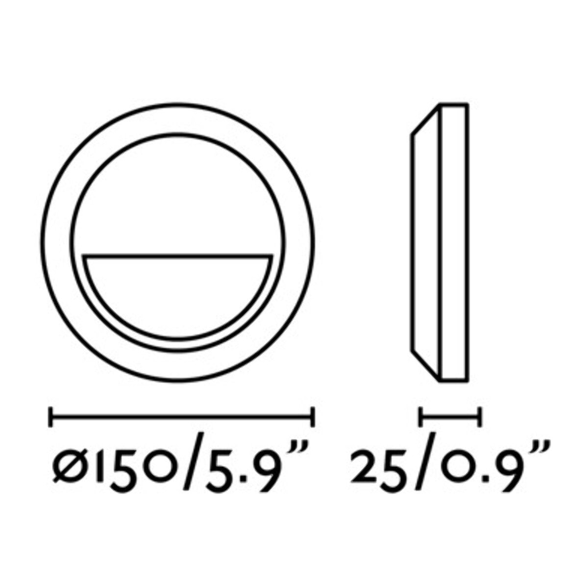 GRANT R Aplique gris oscuro