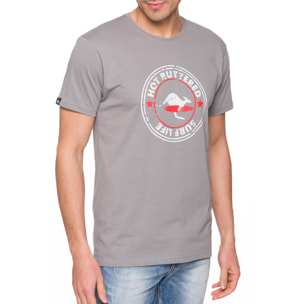 T-shirt in cotone 150 gr Hot Buttered Surflife Colore Grigio Chiaro