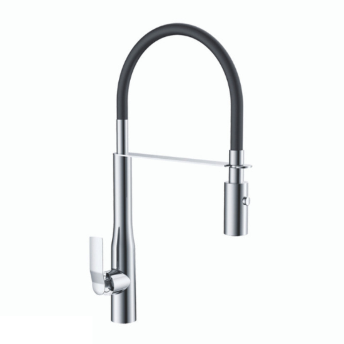 PAINI Mitigeur cuisine Addict Bec haut chrome douchette extractible