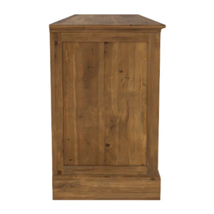 Buffet 9 tiroirs en bois de cèdre recyclé - Tobias