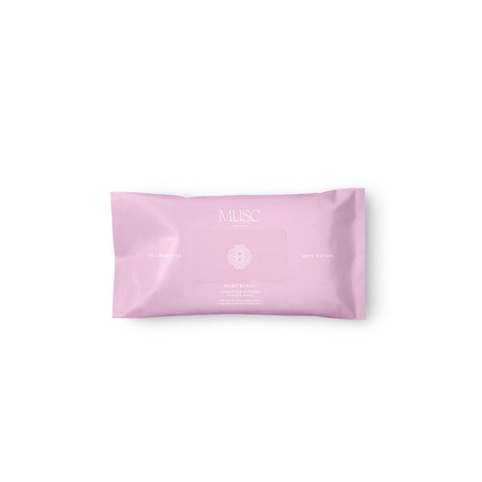 Musc Blanc - Lingettes Intime 30 unités