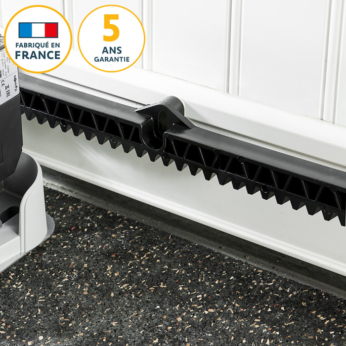 Motorisation de portail coulissant Freevia 400 RTS - Livrée avec 2 télécommandes Keypop et 4m de crémaillère