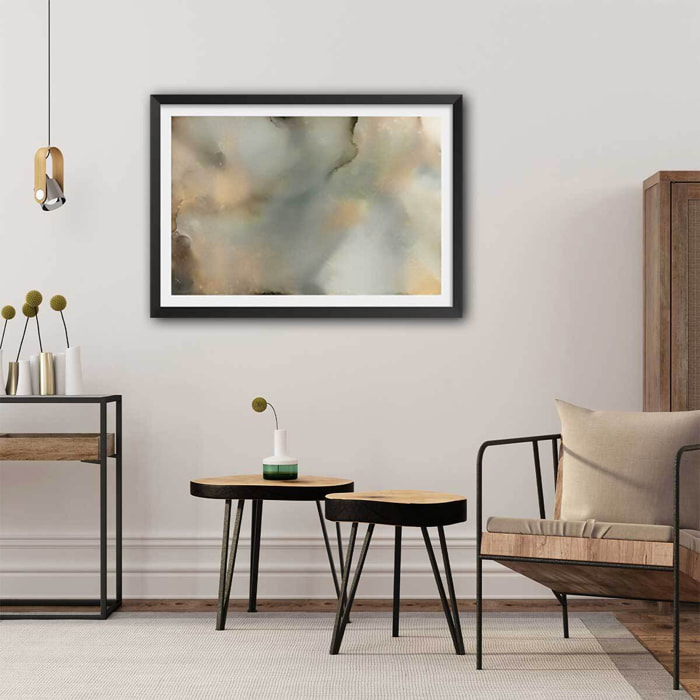 Poster bleu givré Affiche seule