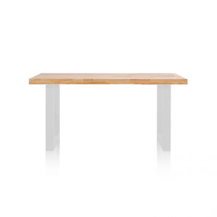 Mesa de comedor Loft 160 Roble salvaje - Blanco