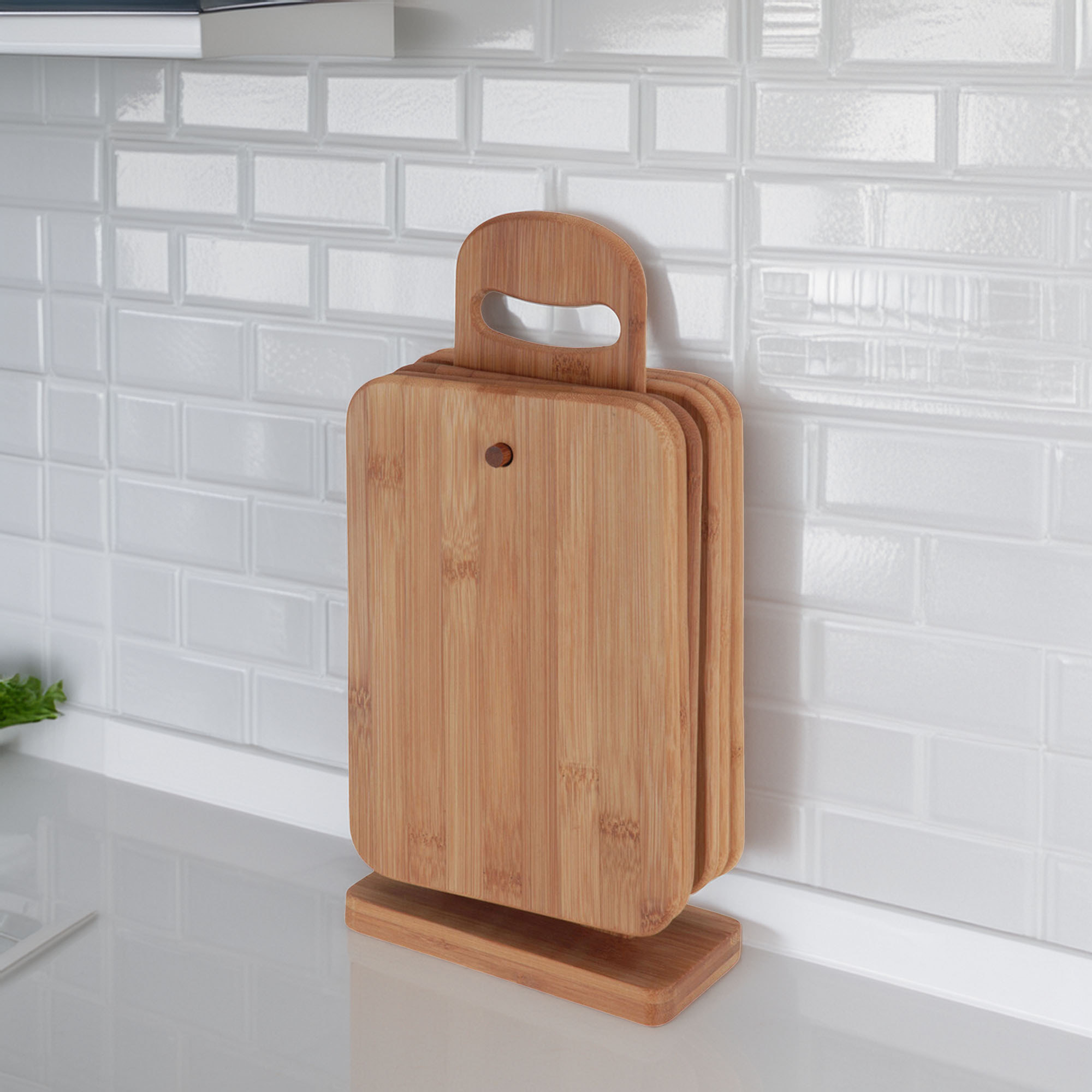 juego de tablas de cortar de bambú de 6 piezas en estándar