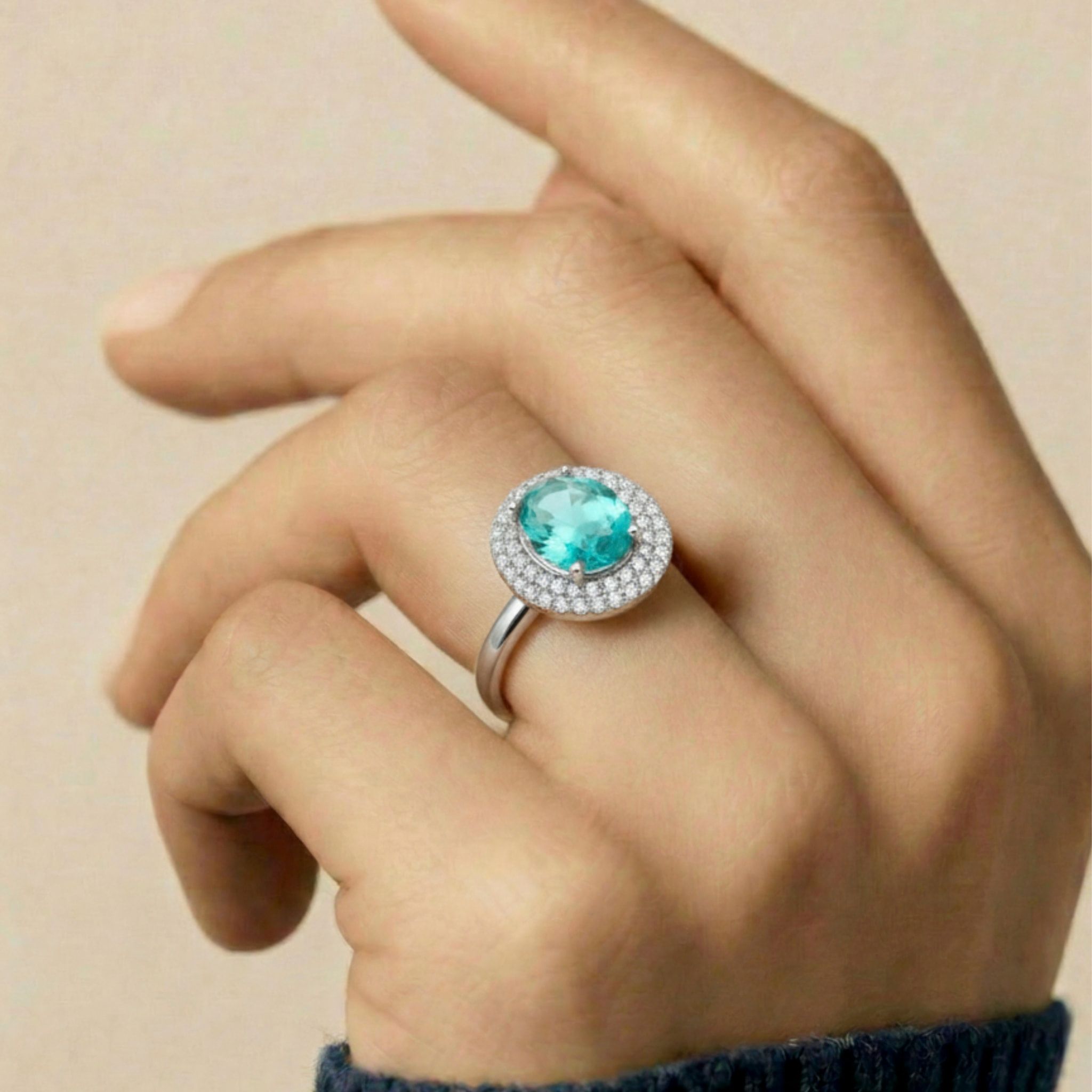 Anillo Ridba acabado plata