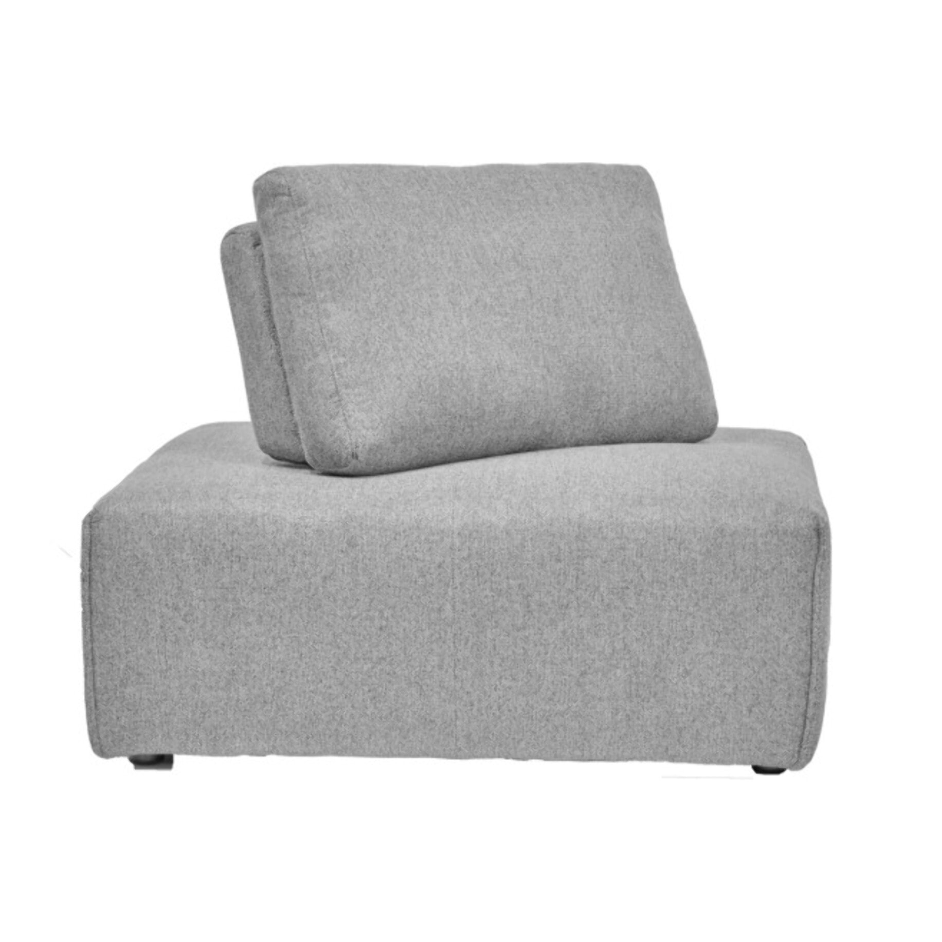 Angle en tissu gris pour canapé modulable - FINN