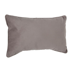 Coussin "Lilou" Effet velours 30 x 50 cm Atmosphera - Couleur: Taupe