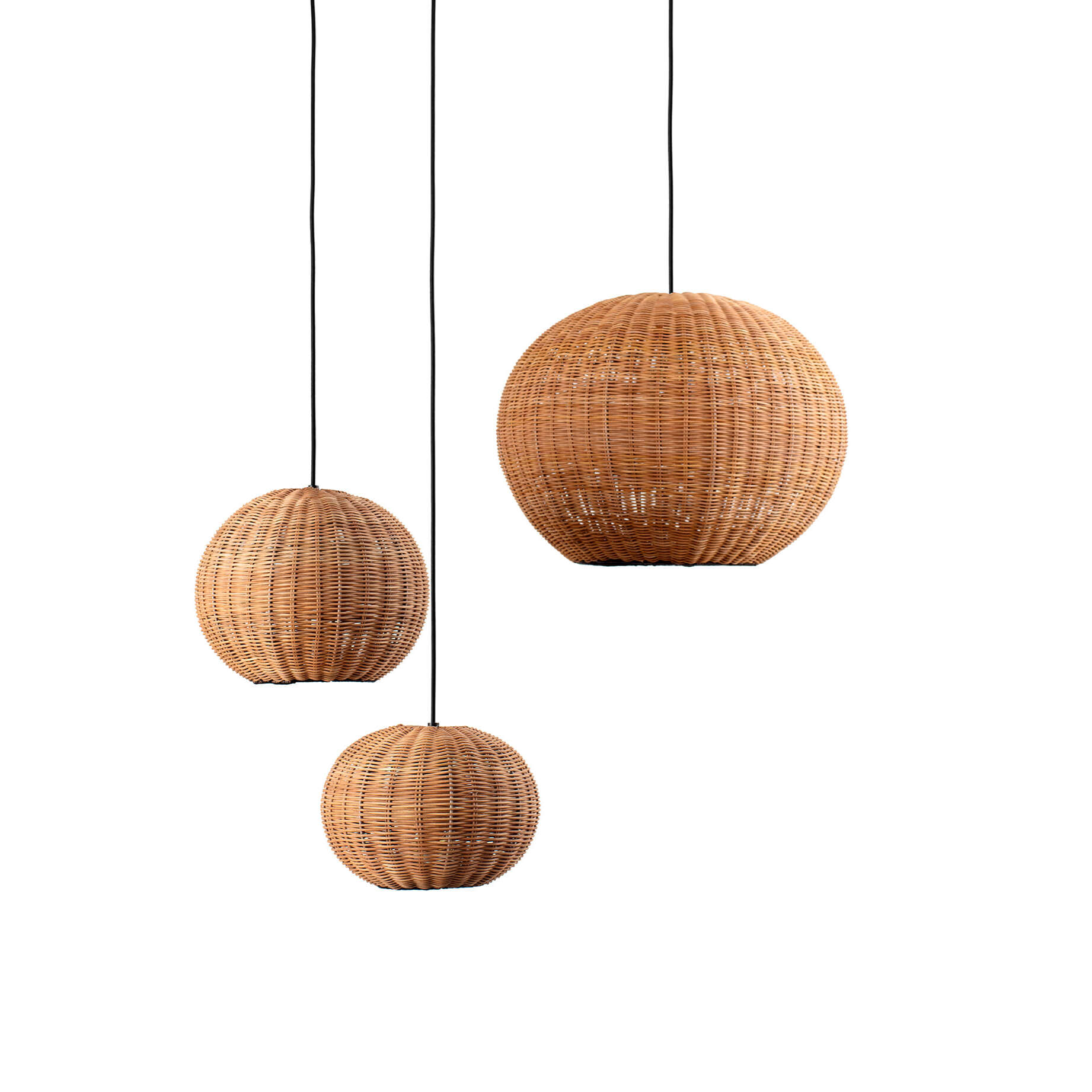 HAKA 250 Colgante negra/ratán