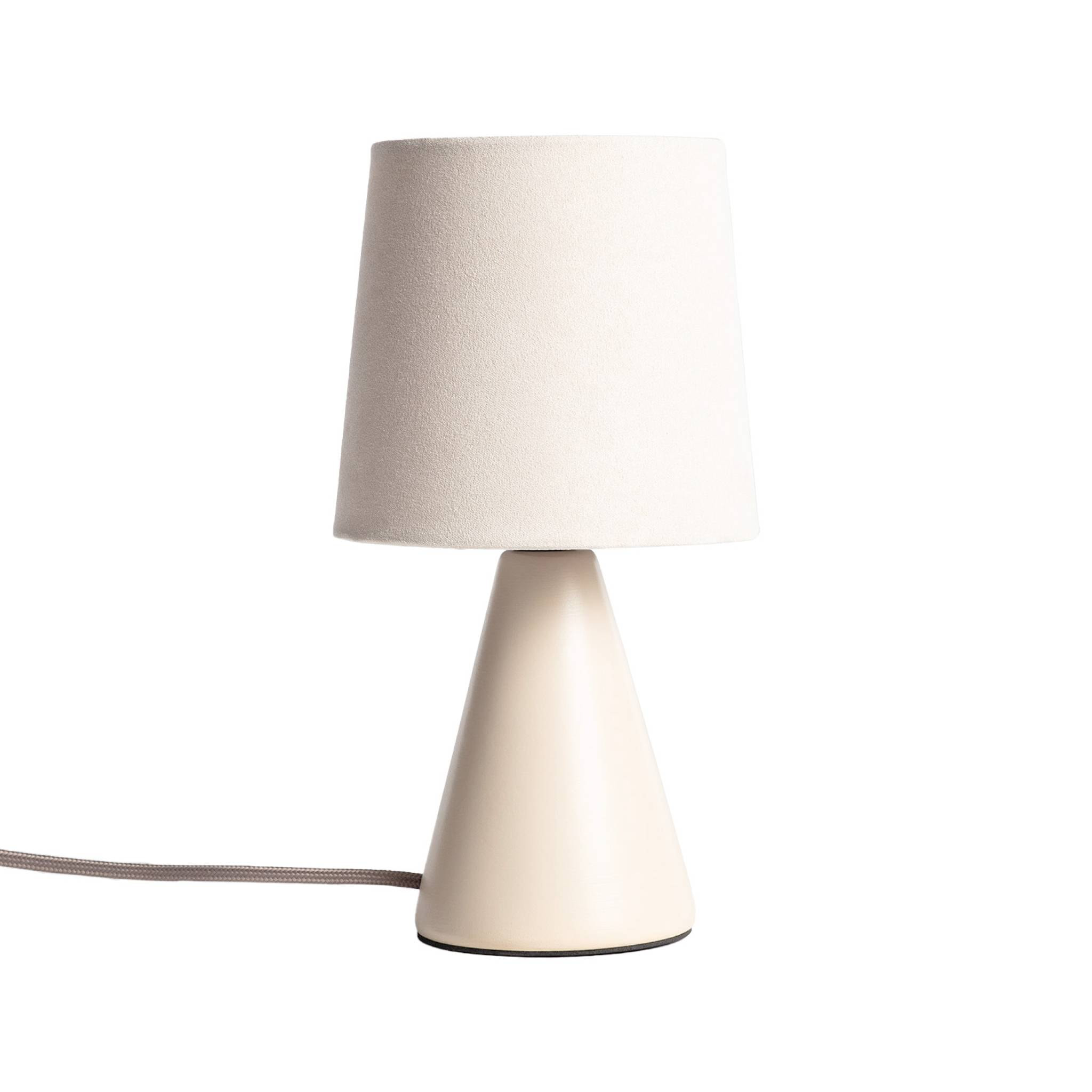 Lampe à poser céramique Alban beige Ø 13cm