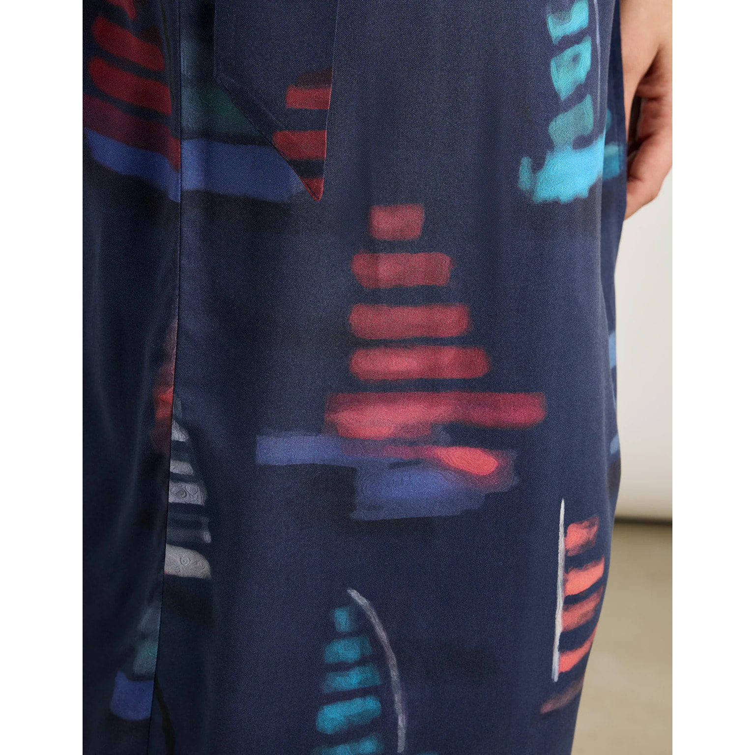 Falda Midi Azul - Viden