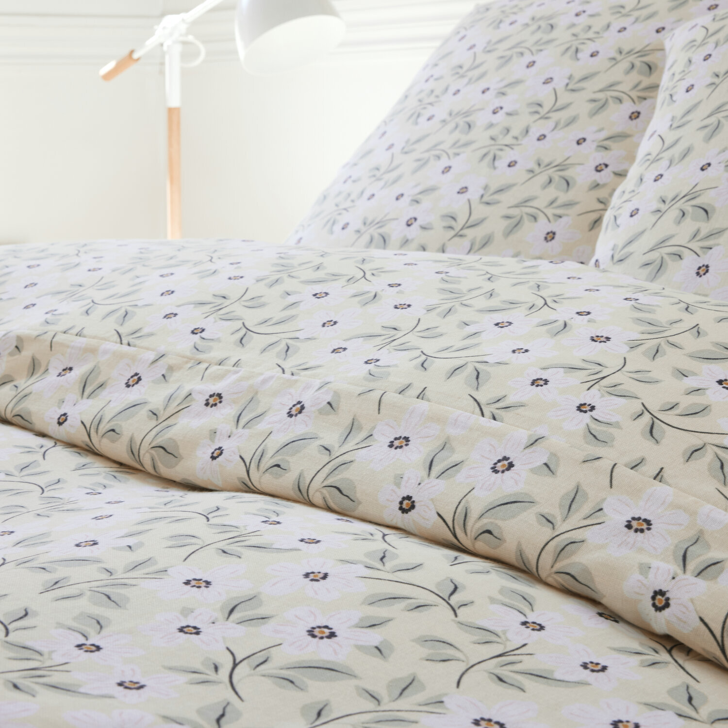 Parure housse de couette imprimé 100% gaze de coton - loucile