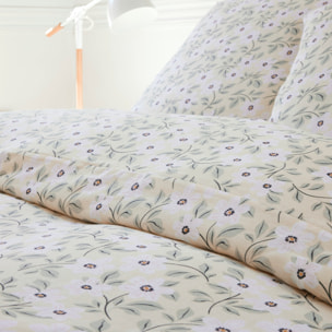 Parure housse de couette imprimé 100% gaze de coton - loucile