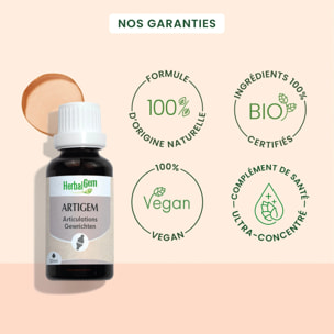 Herbalgem- Artigem - complexe articulations - Bio - 30 ml