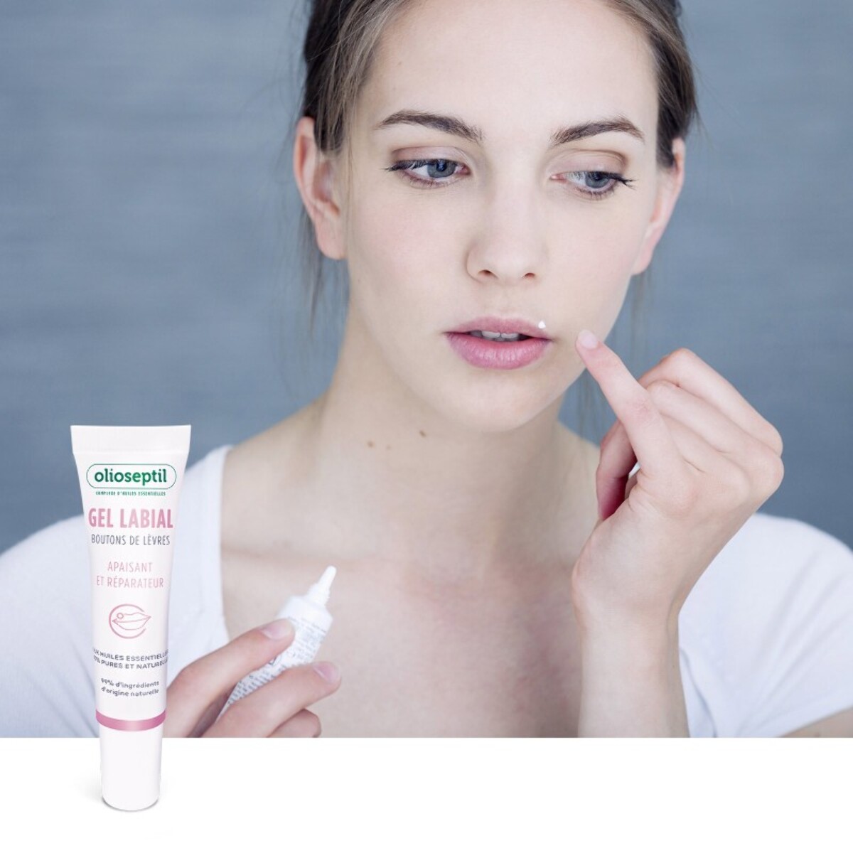 OLIOSEPTIL - Gel labial - Apaisant & Réparateur - Dès les premiers signes d'inconforts - Huiles essentielles 100% pures et naturelles - Vegan - Tube de 10ml