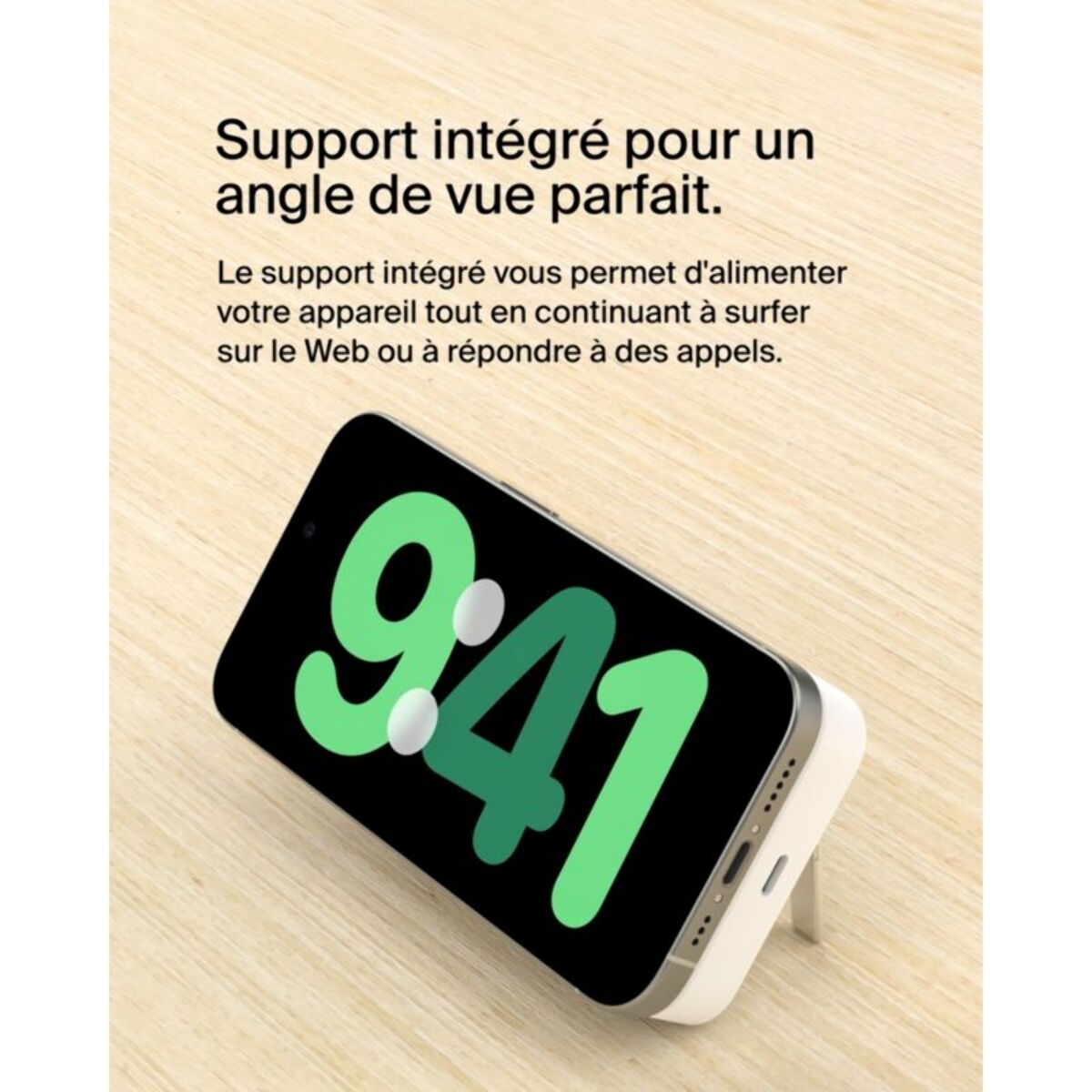 Batterie externe BELKIN 10000 mAh 15W MagSafe avec support