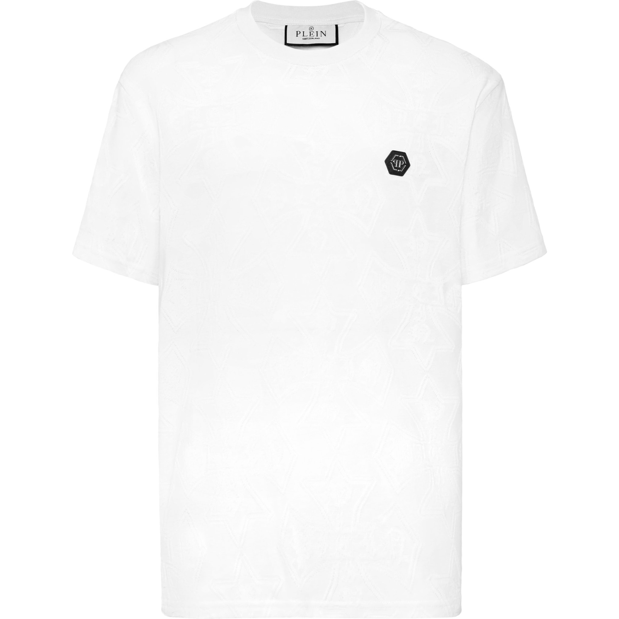 PHILIPP PLEIN Camiseta de cuello redondo y manga corta CREST