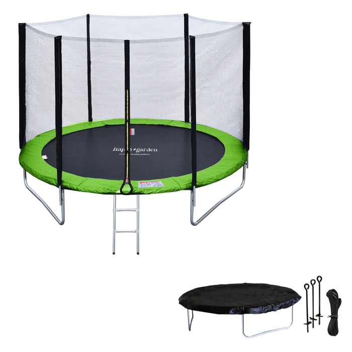Trampoline réversible avec accessoires -
