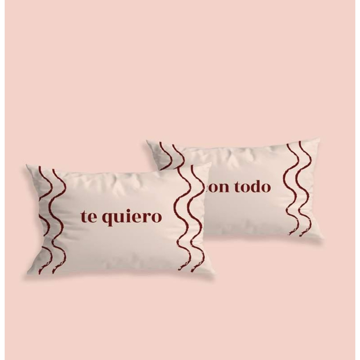 Funda de Cojín "Te quiero con todo"