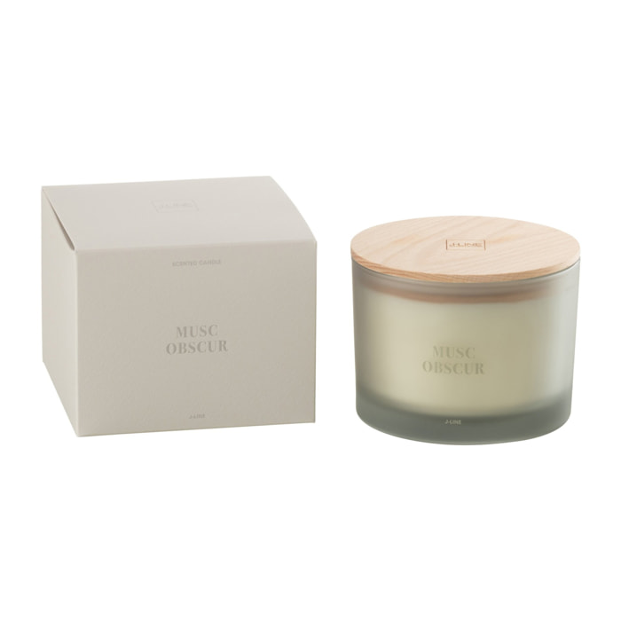 J-Line bougie parfumée Accords Essentiels - Musc Obscur - bleu - 28H