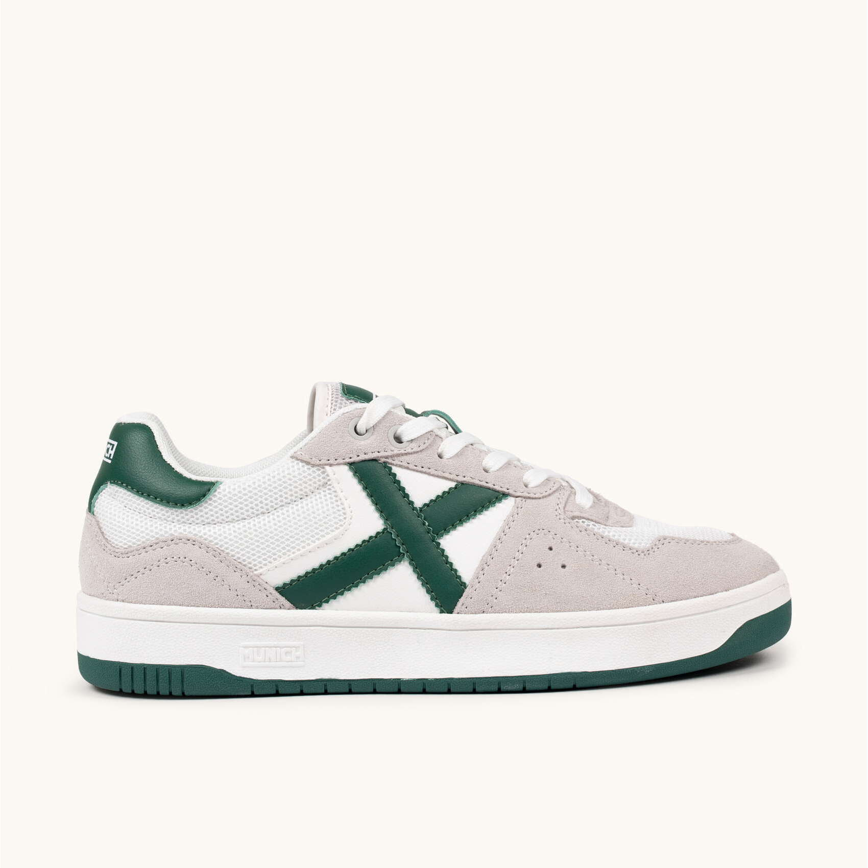 MUNICH STILO 10 Sneaker de Estilo Urbano Blanco y Verde