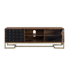 Mueble TV de Madera de Mango 150 Cm Estilo Contemporáneo