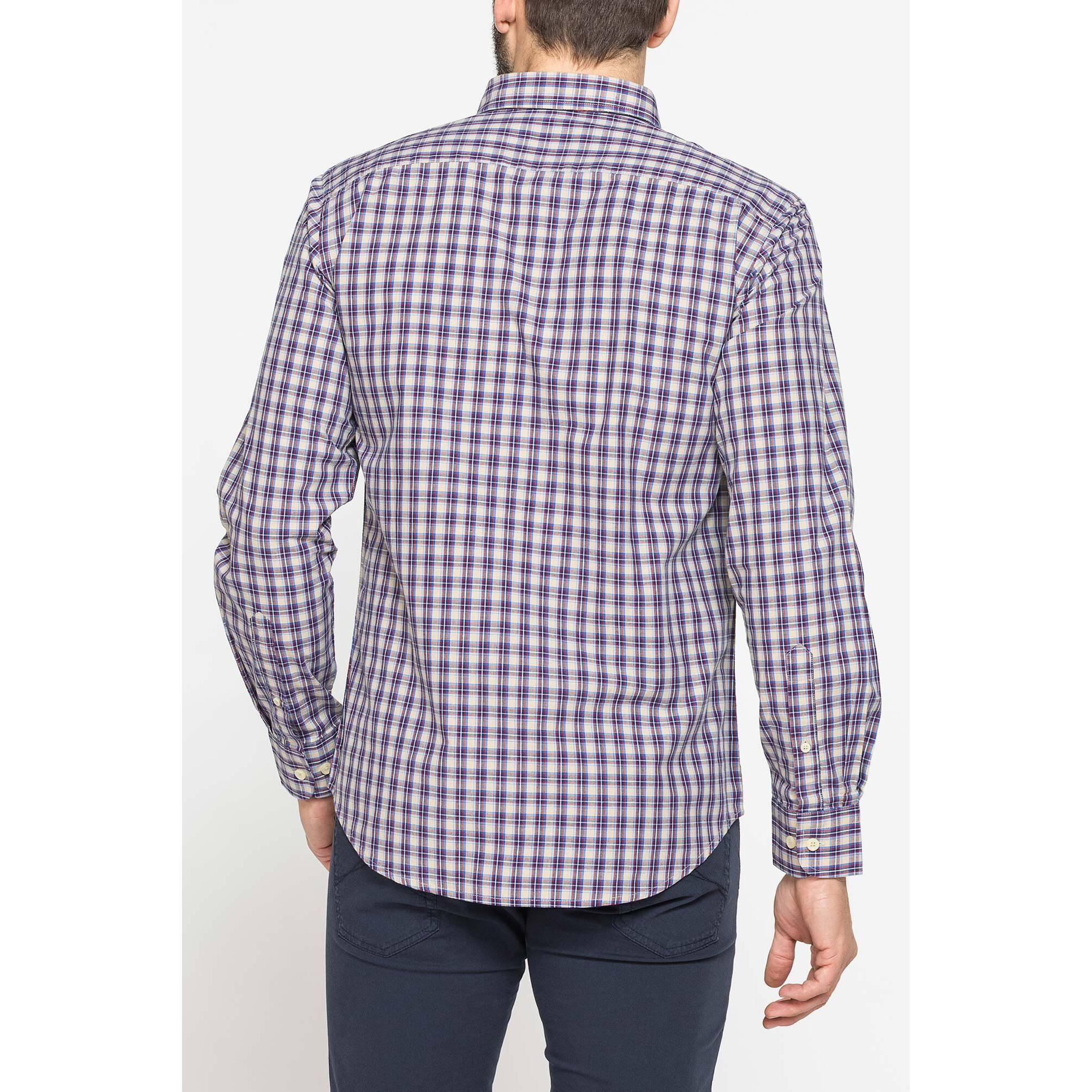 CAMICIA BUTTON-DOWN CON MANICA LUNGA E TASCHINO