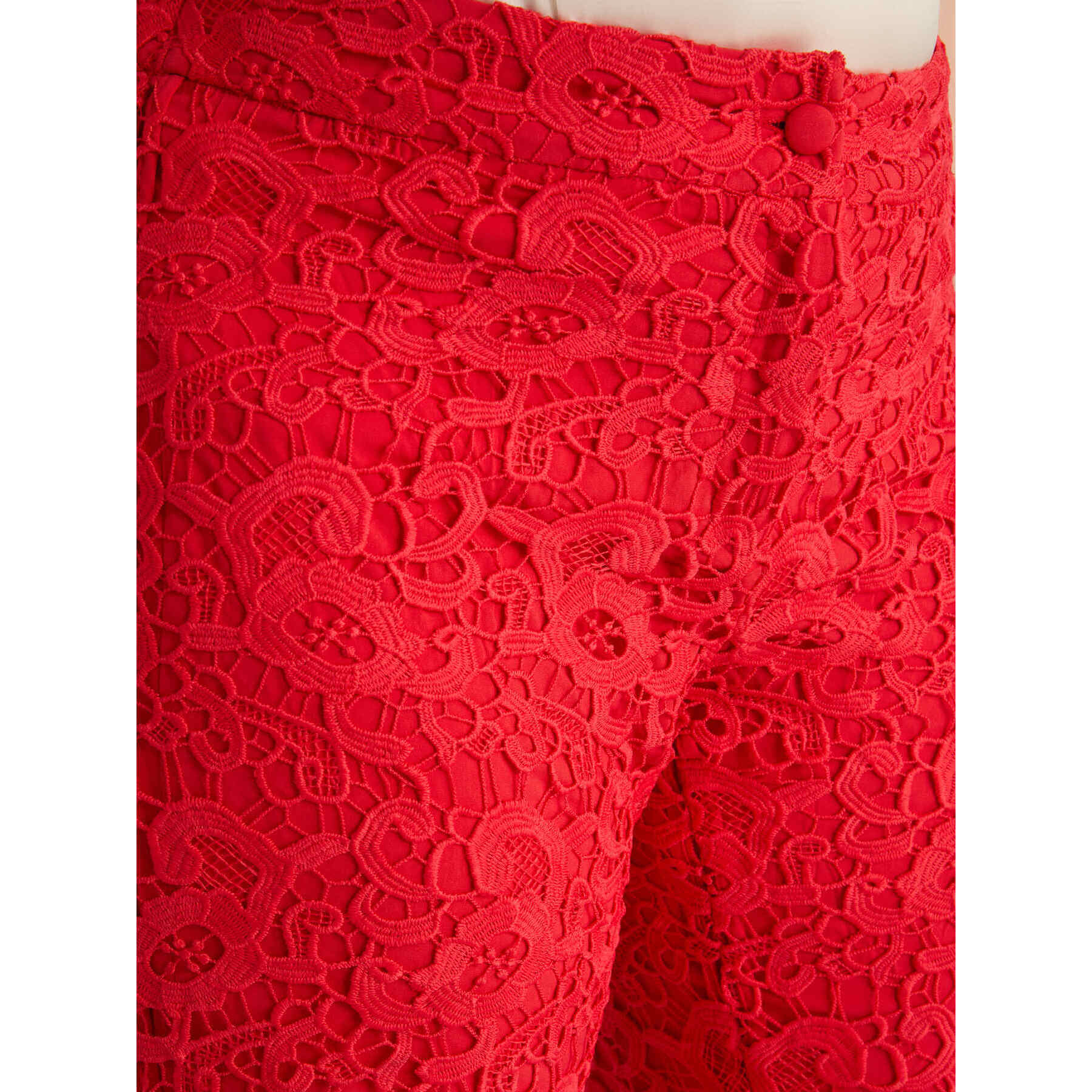 Fiorella Rubino - Pantalones cortos de encaje - Rojo