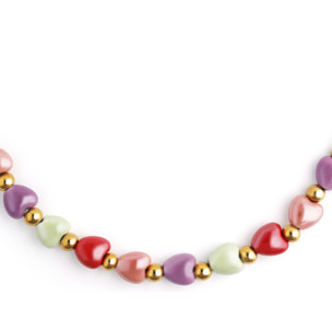 Collar l'Amour à Paris Color Acero Baño Oro