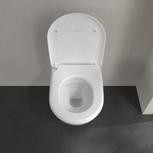 Pack wc suspendu sans bride Subway 2.0 + abattant + plaque chromée + bâti Grohe