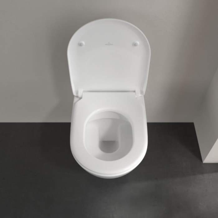 Pack wc suspendu sans bride Subway 2.0 + abattant + plaque chromée + bâti Grohe