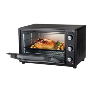 Horno de sobremesa JATA HN936 de 36 litros. 4 funciones: rotisserie, horno, grill y convección
